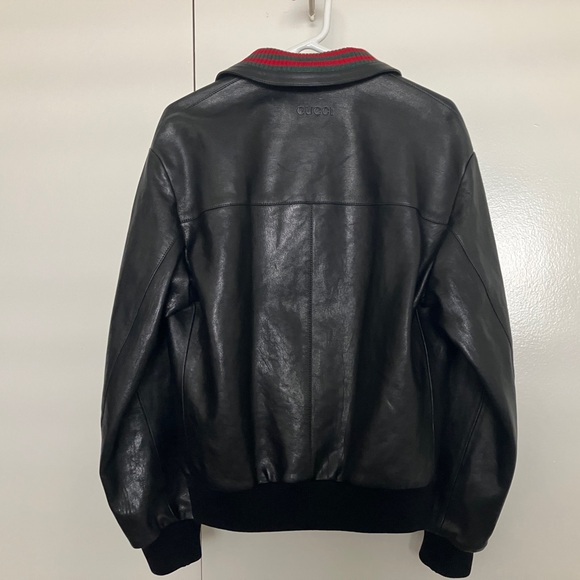 Brand new GUCCI leather Bomber jacket! EXCELLENT condition! - Picture 6 of 16